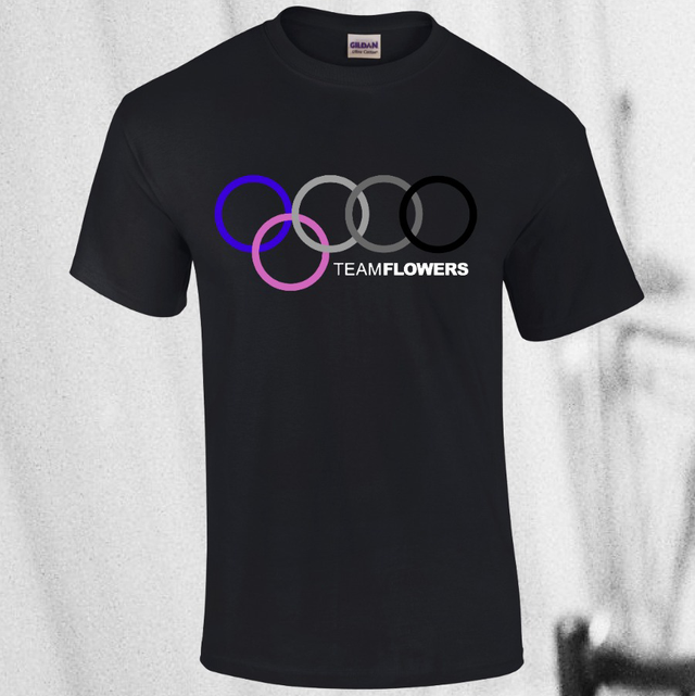 team flowers t-shirt