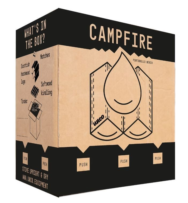 Unco campfire in a box for use on Sunday 2nd November at To Absent Friends Remembrance Festival