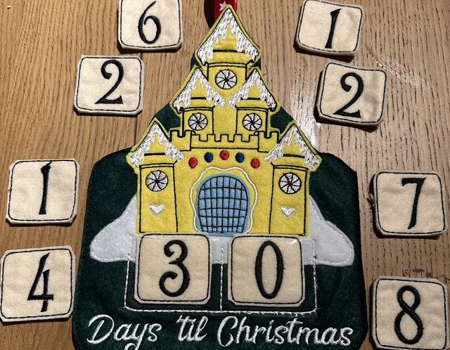 Christmas Countdown Castle