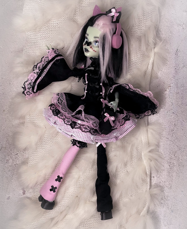 OOAK panenka Kuroneko Harajuku Lolita
