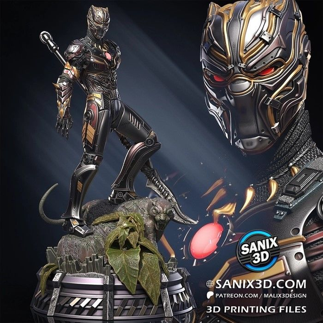 Statue BLACK PANTHER série IRON