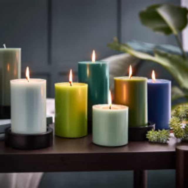 Engels Kerzen Schiefer / 15 cm / Engels original / gegossene Stumpenkerze