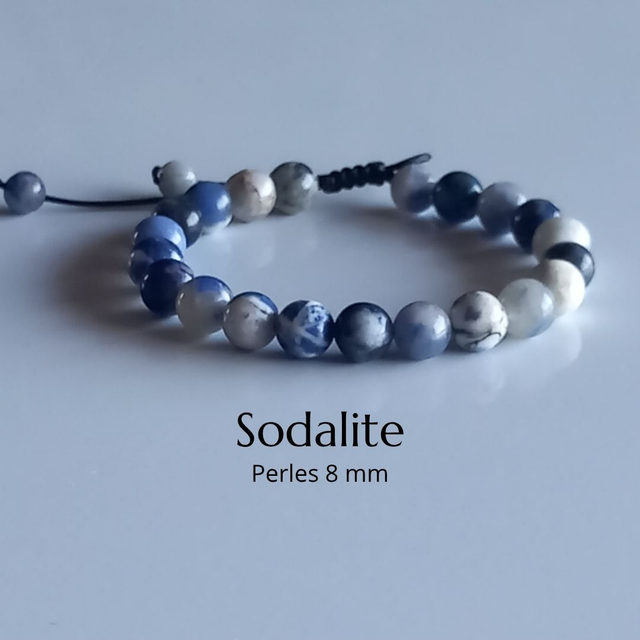 Bracelet ajustable en Sodalite