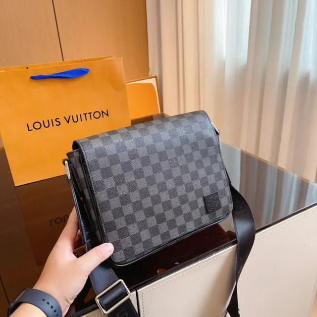 Sac LS VN à bandoulière pour homme tendance 25 x 20 cm