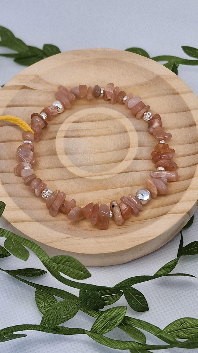 Bracelet Pierre de soleil baroque 