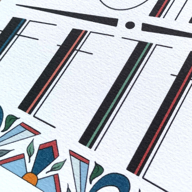 Carte Bonne Fête Art Déco