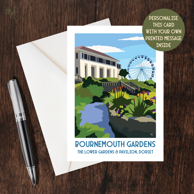 Bournemouth Gardens, Travel Poster Card