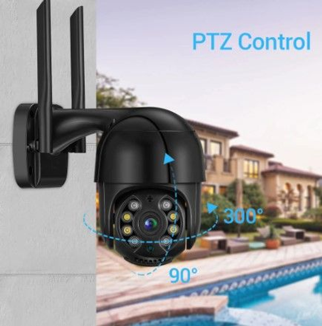 Caméra de Surveillance extérieure PTZ IP Wifi HD 5MP/8MP/4K