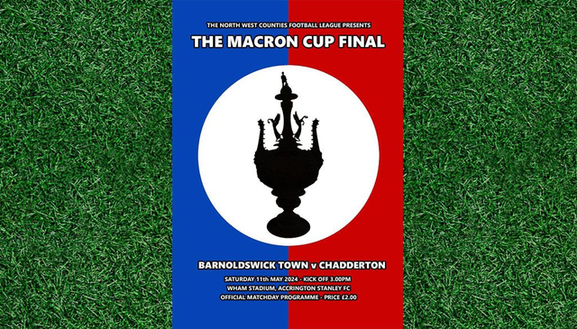 2023/24 Macron Cup Final Programme - Barnoldswick Town v Chadderton