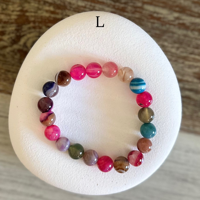 Bracelet Agate 10mm (de G à L)