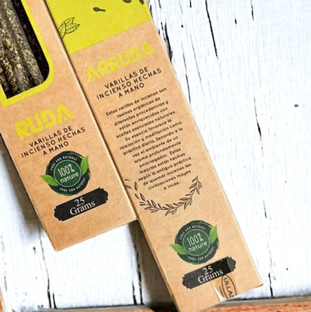 Incienso orgánico de Ruda