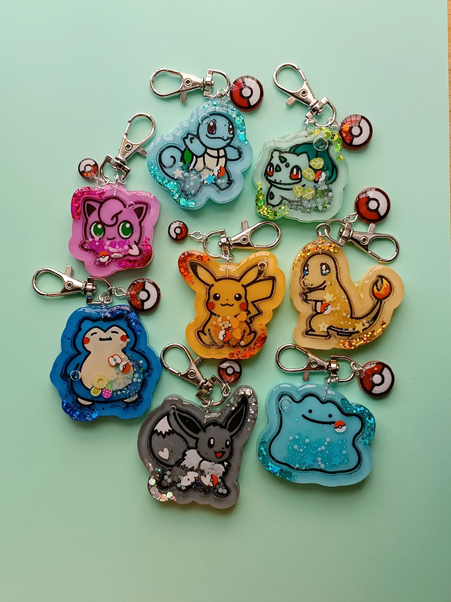 Llaveros Shaker de Pokémon Shiny