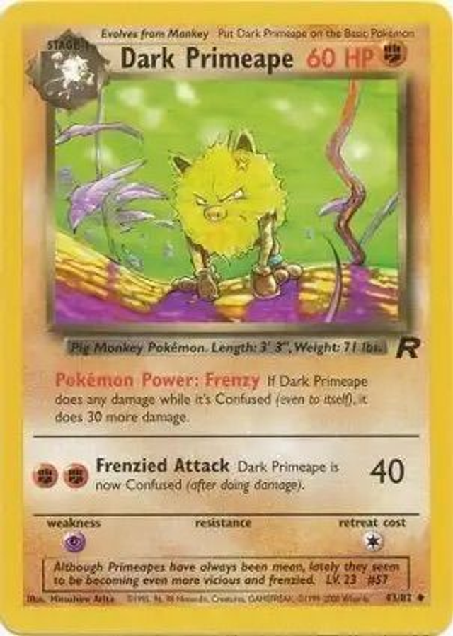 Dark Primeape - 43/82 (Team Rocket Unlimited)