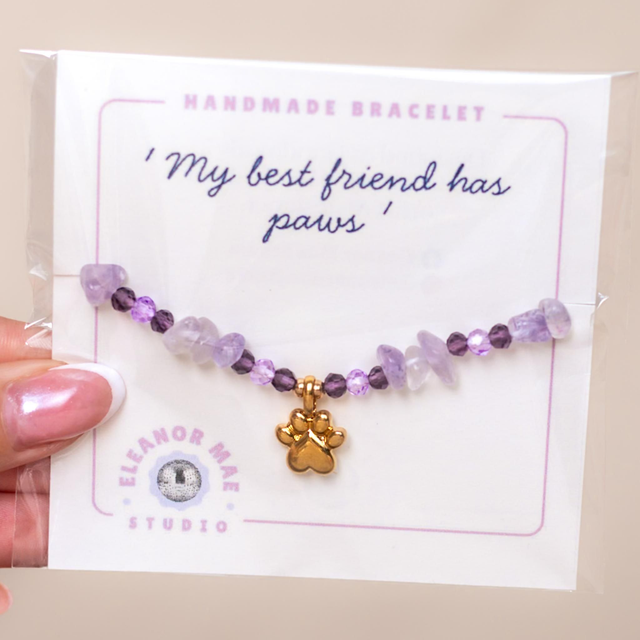 'Paw Print' - Crystal Bracelet