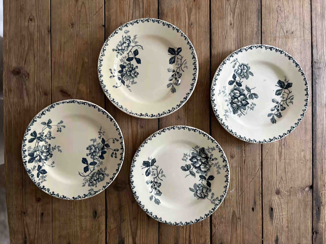 4 assiettes Acacia Moulin des Loups et Hamage