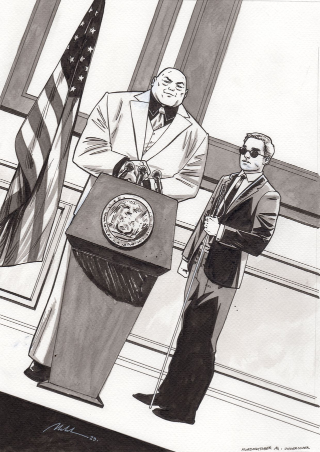 2023 - Murdocktober 14 - Undercover - ORIGINAL, A4 (8.3x11.7)