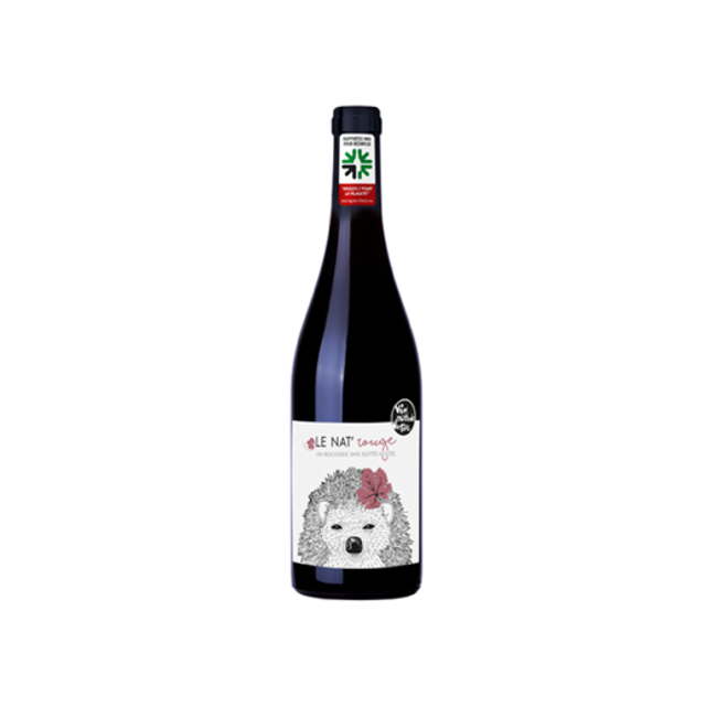 Vin Rouge Hérisson Merlot Sans Sulfites Ajoutés Bio - 75cl