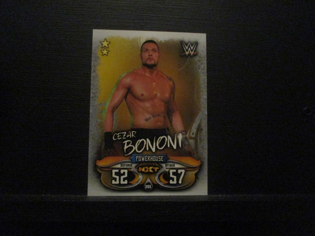 Cezar Bononi - NXT Slam Attax Live Original Trading Card #205
