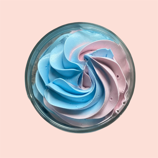 Baby powder whipped soap 