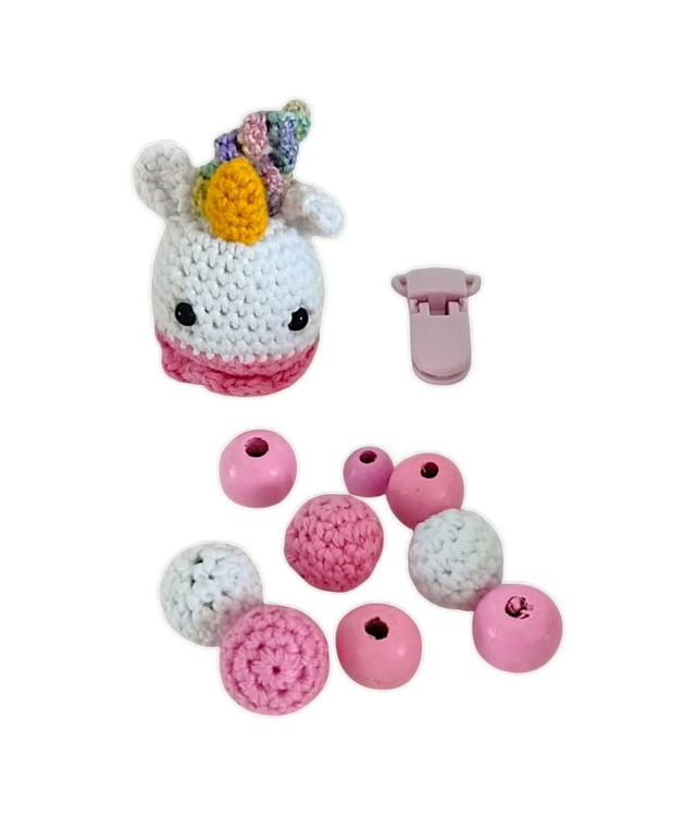 Attache-sucette licorne à personnaliser