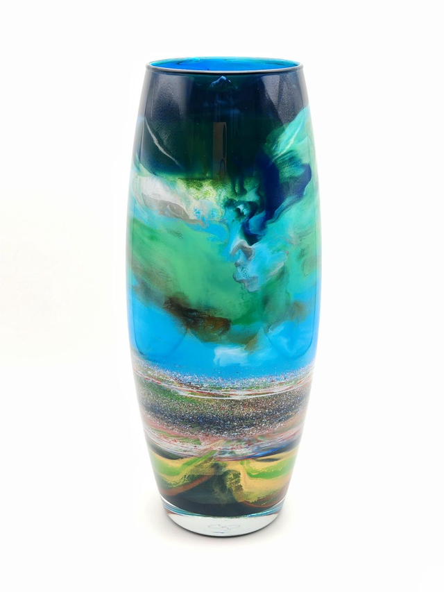 Large Oval Harris Machair Glass Vessel