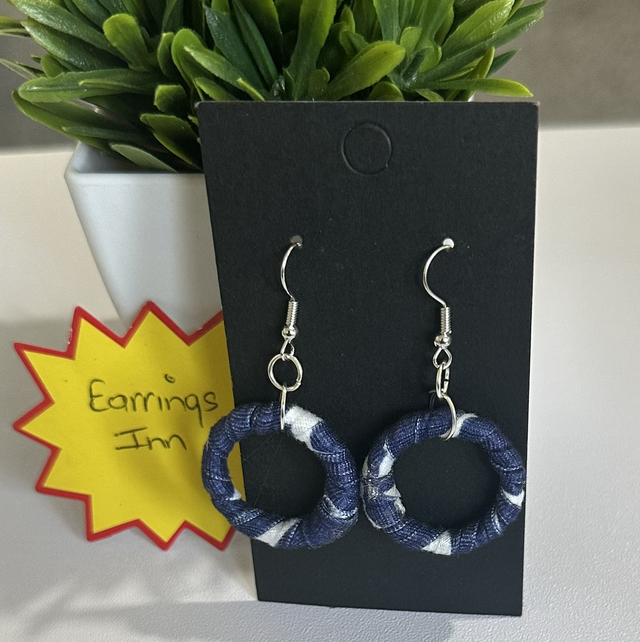 Mixed Dangling Fabric Earrings-MFE41