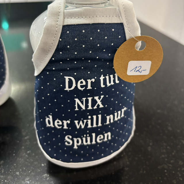 Spüliflaschenschürze ,,Der tut nix... incl. Spülmittel