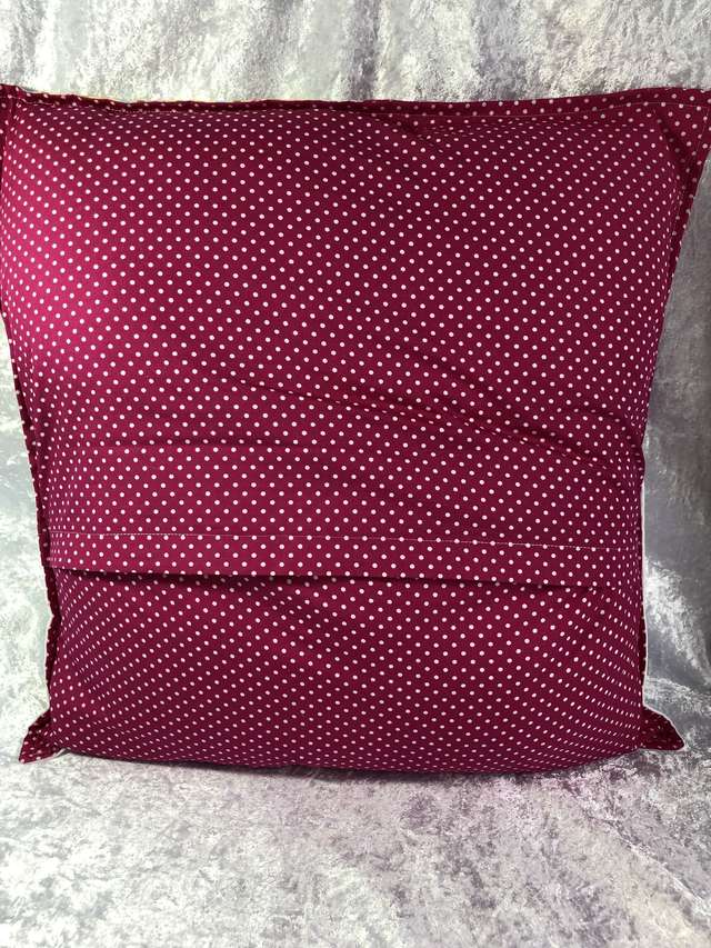 Cute Girl Reading Book Cushion with embroidered pocket