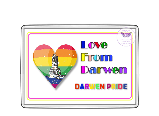 Darwen Pride Oblong Fridge Magnet-OFM08