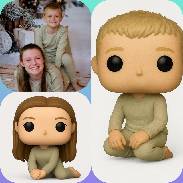 Pop-Funkie 3D Portrait – Digital Image Conversion