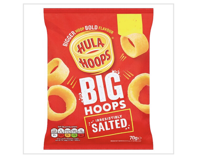 Hula Hoops Big Hoops Irresistibly Salted 70g