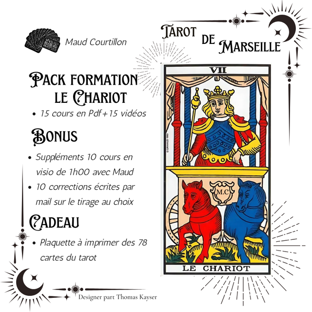 Formation débutant à expert, pack LE CHARIOT 5x 160 € OU 