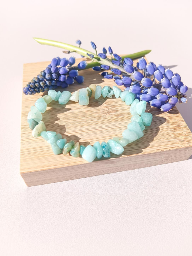 Bracelet Amazonite chips 