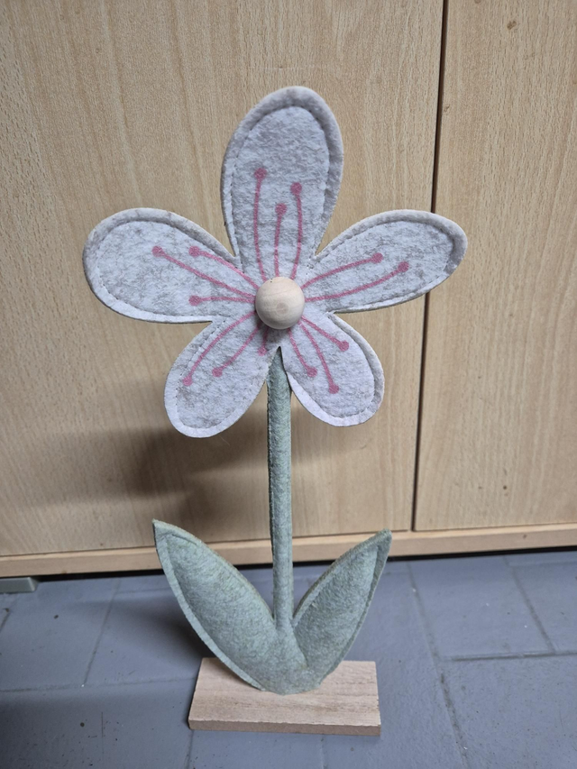 Fleur déco feutrine 33cm