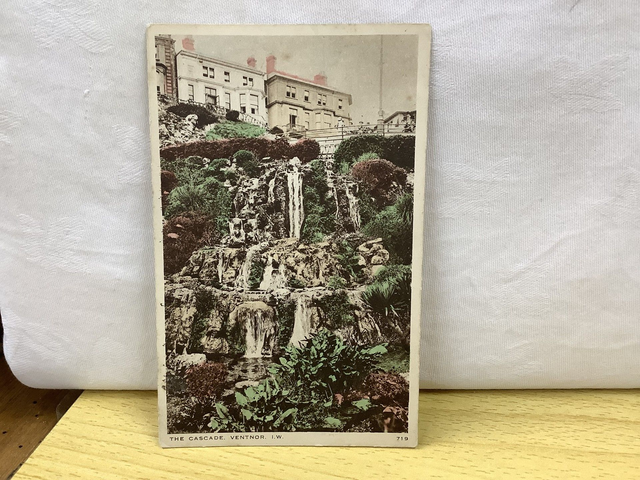 The Cascade, Ventnor Isle of Wight, The Bay Series of Local Views Dean, Sandown. Vintage Postcard Our Ref No. R806 £2.50