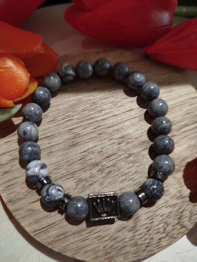 Bracelet Agate Grise