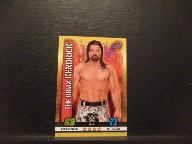 The Brian Kendrick - W 205 Live Slam Attax 10th Edition Original Trading Card #229