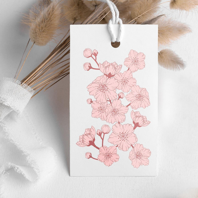Cherry Blossom Gift Tag