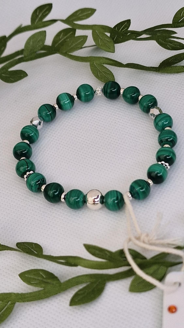 Bracelet Malachite en 0,8 cm