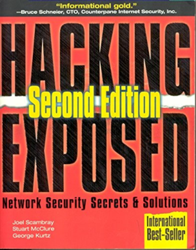 Hacking Exposed Network Security Secrets &amp; Solutions International Best Seller. Paperback by Joel Scambray Stuart McClure and George Kurtz. 