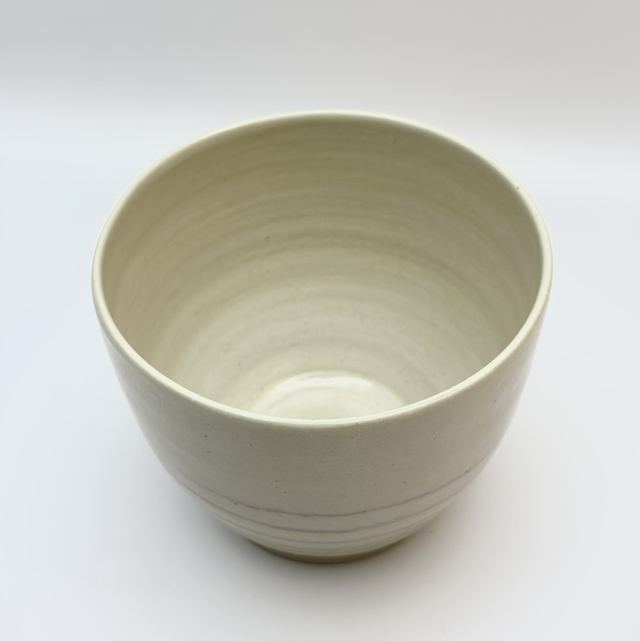 Bol artisanal en céramique – Café terre mélée taro matcha, pièce unique faite main