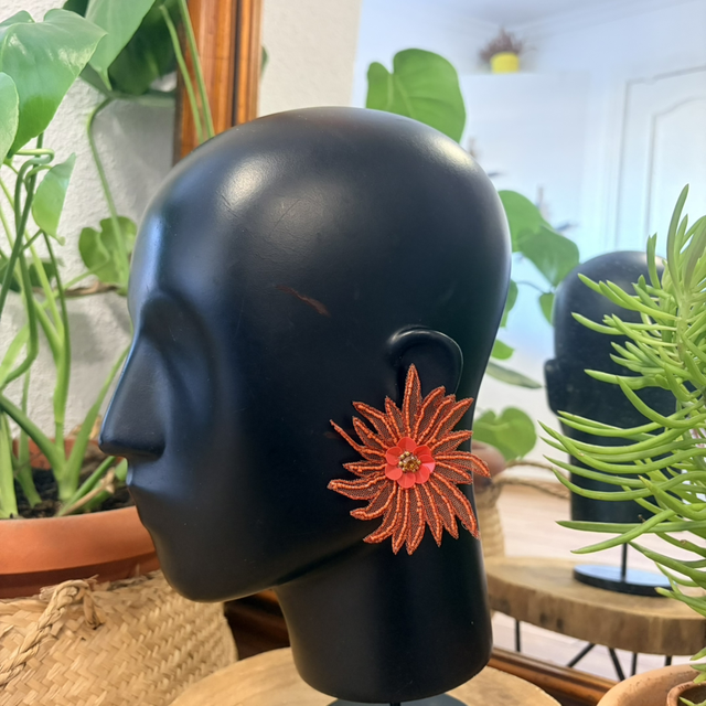 Pendiente Flor Volátil 