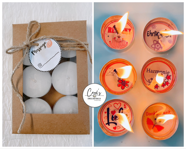 6er Geschenkbox - Worte lll - Zufriedenheit, Respekt, Liebe, Harmonie, Ehrlichkeit, Dankbarkeit