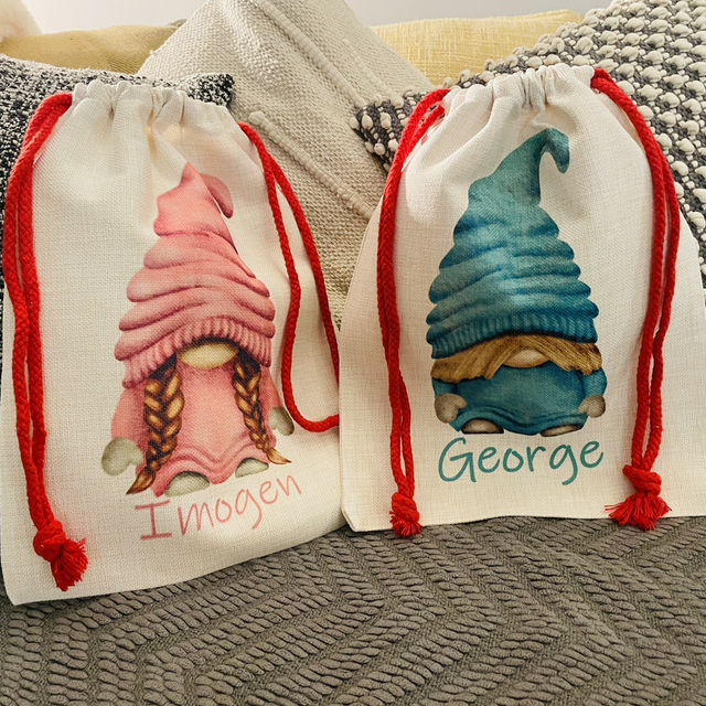 Gift Bags - linen (personalised) 30x38cm