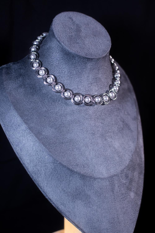 Choker Kuby (perles nacrées)