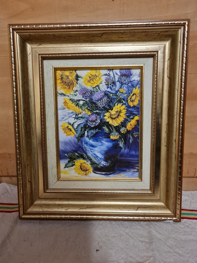 Petit tableau decoratif toile photo 30/34 cm