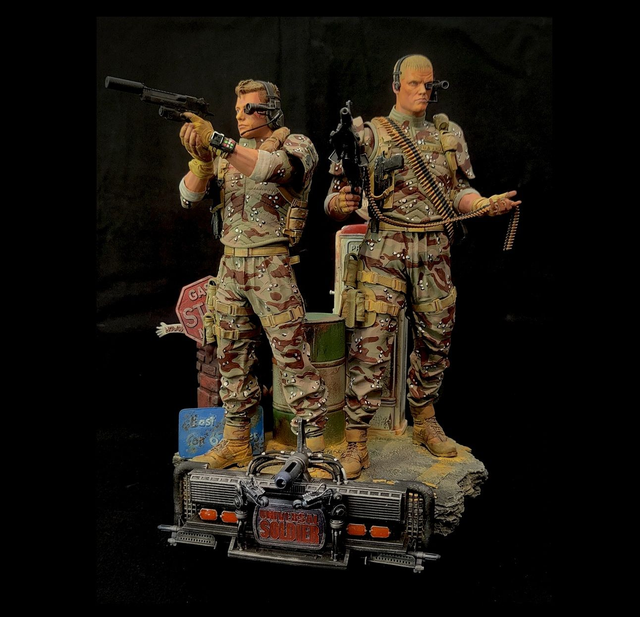 UNIVERSAL SOLDIER diorama 1/9e. [EN STOCK]