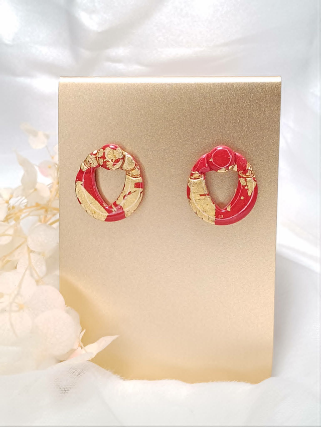 Boucles d'Oreilles "Éclats d'Amour Doré"