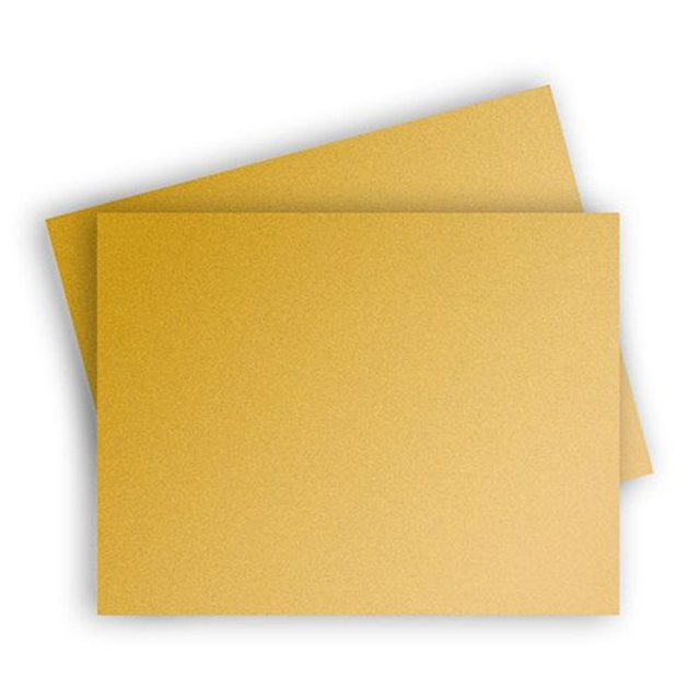 Cards promo Gold A6 pronte in due giorni: stampa quadricromia monofacciale su carta 300 grammi perlescente effetto oro (prezzo con IVA)