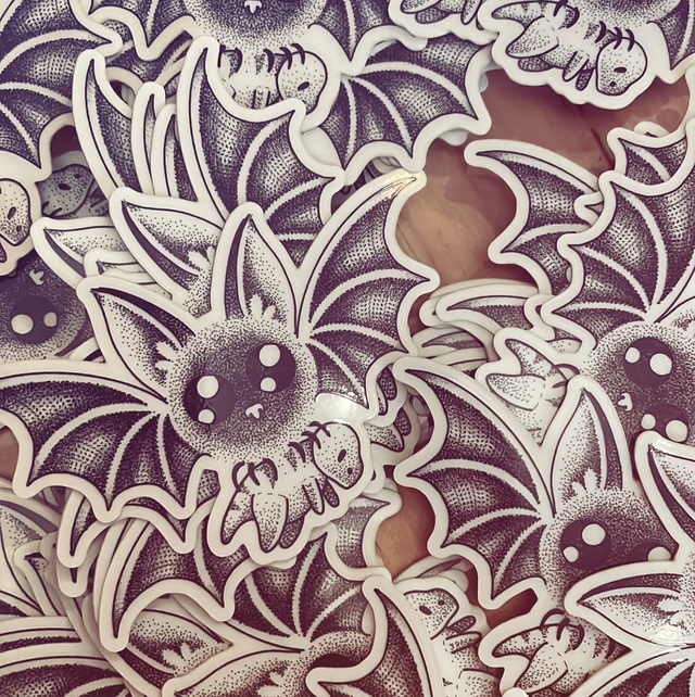 Sticker chauve souris 